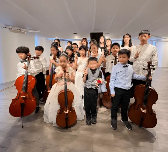 鋼琴與大提琴學生發表會大合照